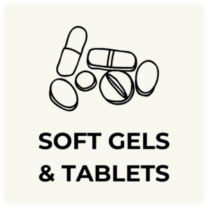 Soft Gels + Tablets