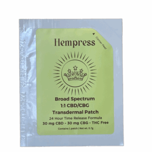 Hempress CBD:CBG 1:1 Transdermal Patch